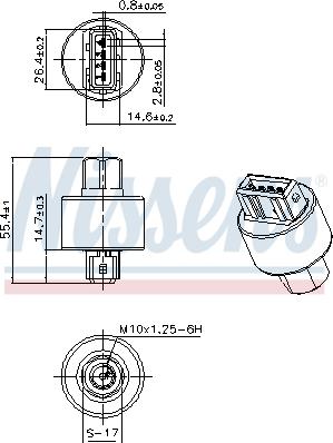 Nissens 301103 - Comutator presiune, aer conditionat aaoparts.ro