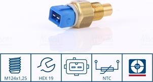 NISSENS 207049 - Senzor,temperatura lichid de racire aaoparts.ro