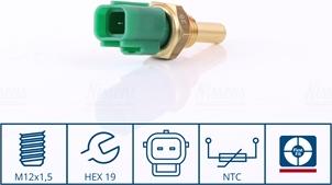Nissens 207056 - Senzor,temperatura lichid de racire aaoparts.ro