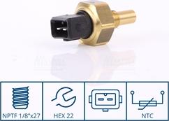 NISSENS 207060 - Senzor,temperatura lichid de racire aaoparts.ro