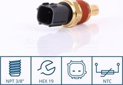 Nissens 207029 - Senzor,temperatura lichid de racire aaoparts.ro