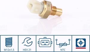 Nissens 207023 - Senzor,temperatura lichid de racire aaoparts.ro