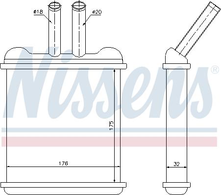 Nissens  76502 - Schimbator caldura, incalzire habitaclu aaoparts.ro