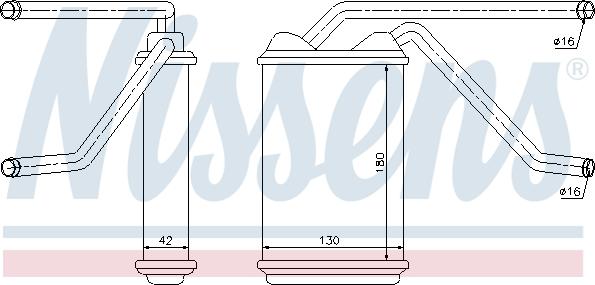 Nissens 76511 - Schimbator caldura, incalzire habitaclu aaoparts.ro