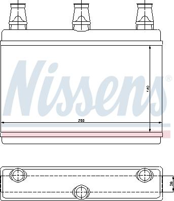 Nissens 70522 - Schimbator caldura, incalzire habitaclu aaoparts.ro