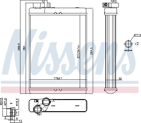 Nissens 70231 - Schimbator caldura, incalzire habitaclu aaoparts.ro