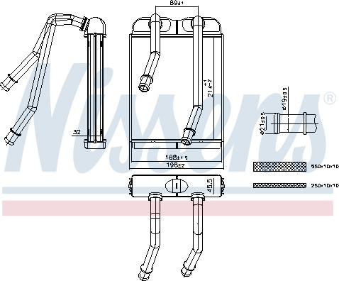 Nissens 707227 - Schimbator caldura, incalzire habitaclu aaoparts.ro