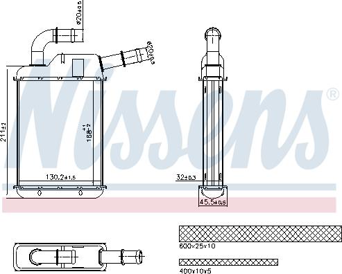 Nissens 707279 - Schimbator caldura, incalzire habitaclu aaoparts.ro