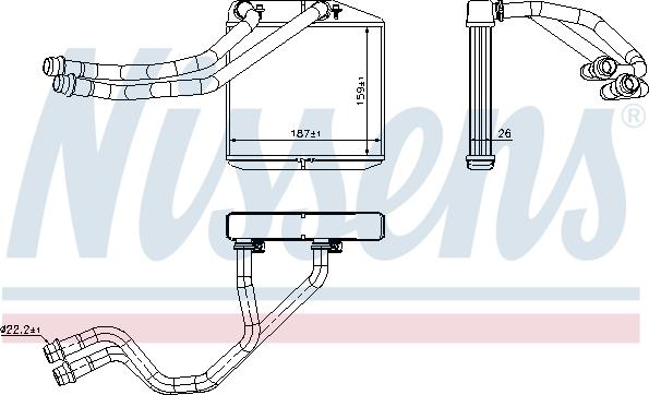 Nissens 71455 - Schimbator caldura, incalzire habitaclu aaoparts.ro