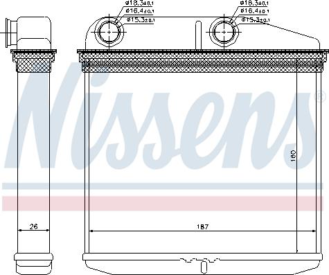 Nissens 71456 - Schimbator caldura, incalzire habitaclu aaoparts.ro