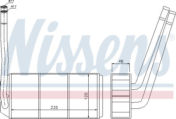 Nissens 73001 - Schimbator caldura, incalzire habitaclu aaoparts.ro