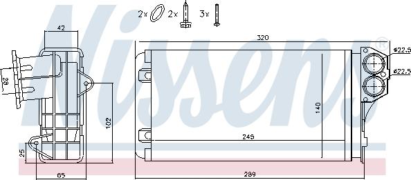 Nissens 72941 - Schimbator caldura, incalzire habitaclu aaoparts.ro