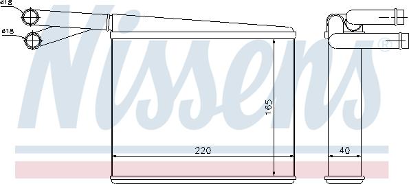 Nissens 72043 - Schimbator caldura, incalzire habitaclu aaoparts.ro