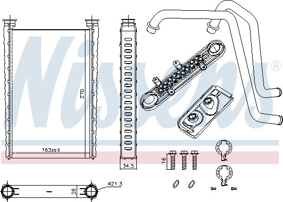 Nissens 72054 - Schimbator caldura, incalzire habitaclu aaoparts.ro