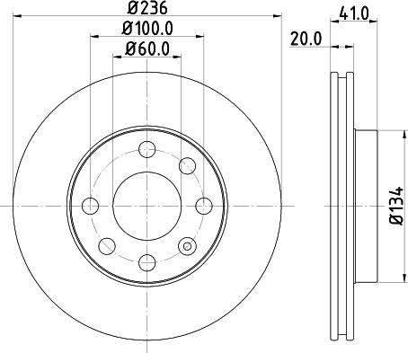 Nisshinbo ND6079 - Disc frana aaoparts.ro