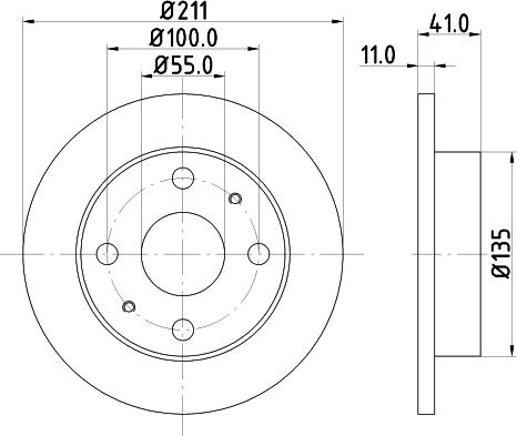 Nisshinbo ND1098K - Disc frana aaoparts.ro
