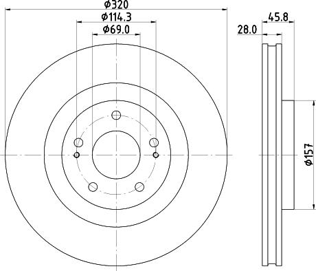 Nisshinbo ND3049K - Disc frana aaoparts.ro
