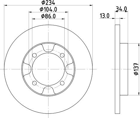 Nisshinbo ND3037 - Disc frana aaoparts.ro