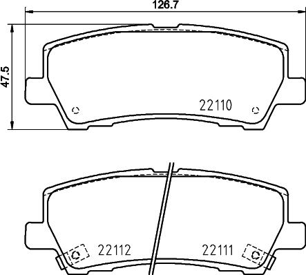 GMC 2211001 - Set placute frana,frana disc aaoparts.ro