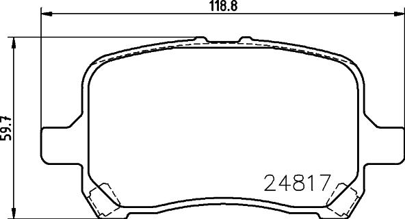 FMSI-VERBAND 8670D1160 - Set placute frana,frana disc aaoparts.ro