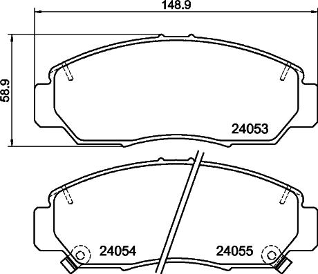 GMC 2405301 - Set placute frana,frana disc aaoparts.ro