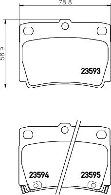 Nisshinbo NP3008 - Set placute frana,frana disc aaoparts.ro