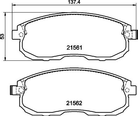 Nissan (Dongfeng) D1060EW81A - Set placute frana,frana disc aaoparts.ro