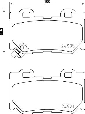 NISSAN AY060NS064 - Set placute frana,frana disc aaoparts.ro