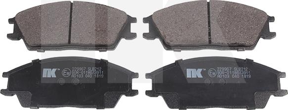 NK 229967 - Set placute frana,frana disc aaoparts.ro