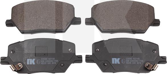 NK 229340 - Set placute frana,frana disc aaoparts.ro