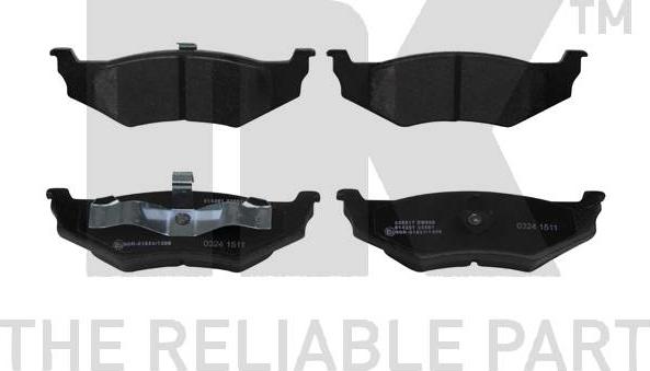 NK 229317 - Set placute frana,frana disc aaoparts.ro