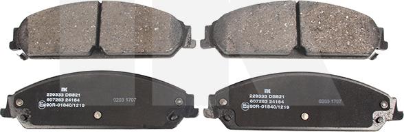 NK 229333 - Set placute frana,frana disc aaoparts.ro