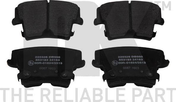 NK 229326 - Set placute frana,frana disc aaoparts.ro