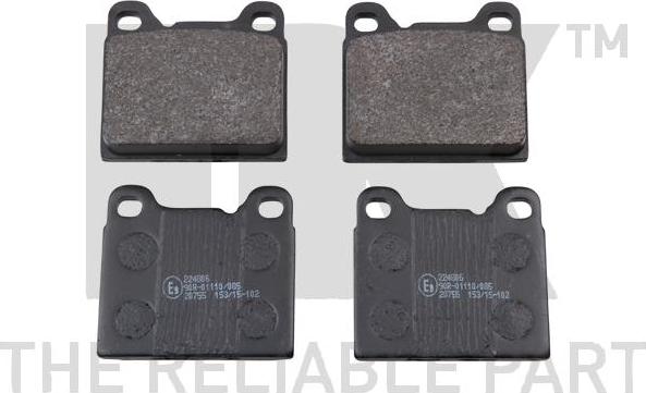 NK 224806 - Set placute frana,frana disc aaoparts.ro