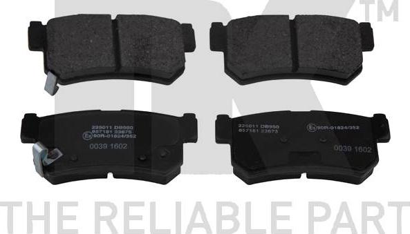 NK 225011 - Set placute frana,frana disc aaoparts.ro