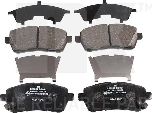 NK 225227 - Set placute frana,frana disc aaoparts.ro