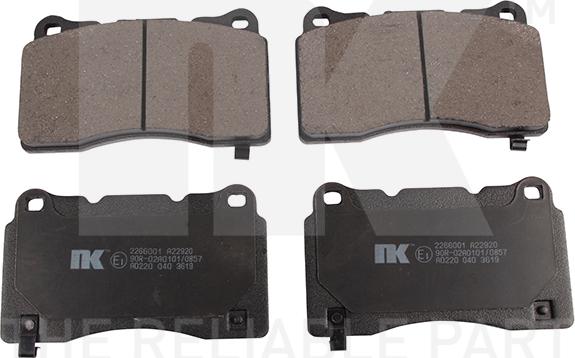 NK 2266001 - Set placute frana,frana disc aaoparts.ro
