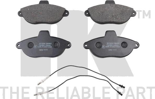 NK 221934 - Set placute frana,frana disc aaoparts.ro