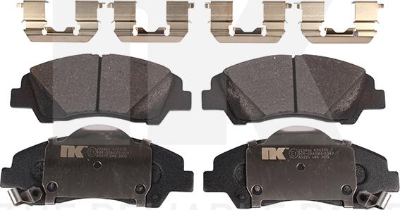 NK 223450 - Set placute frana,frana disc aaoparts.ro