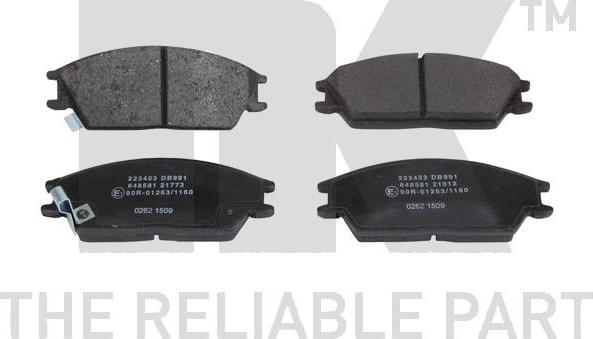 NK 223403 - Set placute frana,frana disc aaoparts.ro