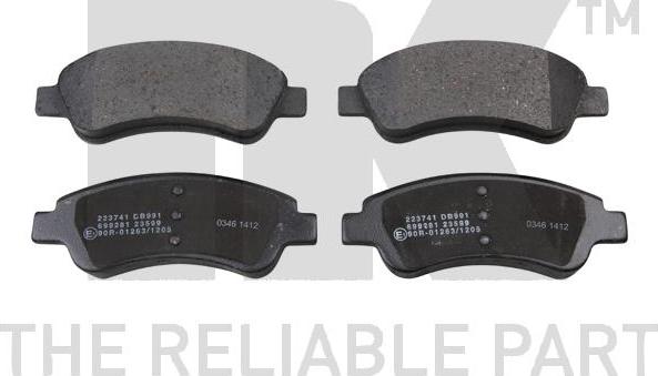 NK 223741 - Set placute frana,frana disc aaoparts.ro