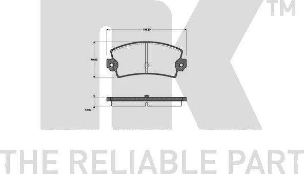NK 222341 - Set placute frana,frana disc aaoparts.ro