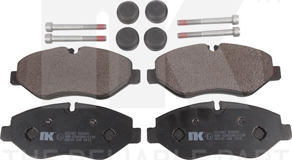 NK 222382 - Set placute frana,frana disc aaoparts.ro