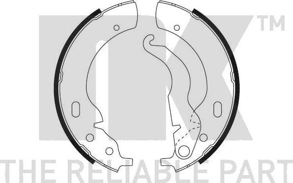 NK 2715271 - Set saboti frana aaoparts.ro