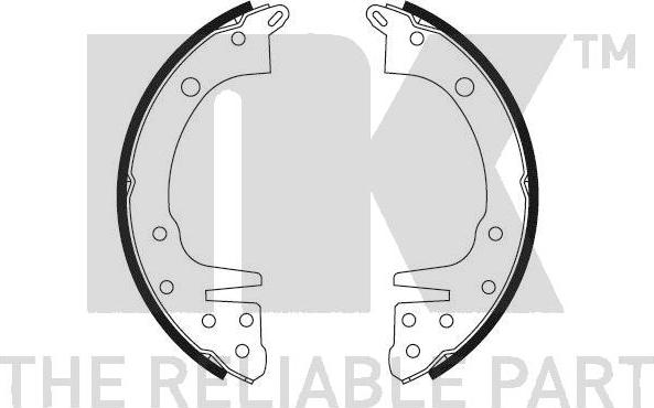 NK 2730337 - Set saboti frana aaoparts.ro