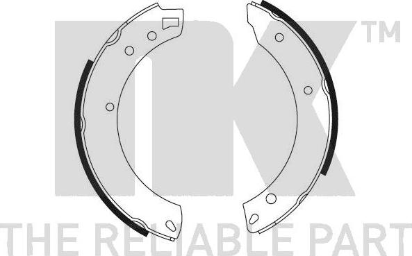 NK 2725034 - Set saboti frana aaoparts.ro