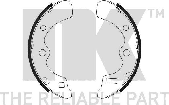 NK 2726450 - Set saboti frana aaoparts.ro
