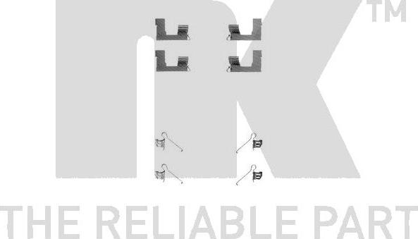 NK 7952179 - Set accesorii, placute frana aaoparts.ro