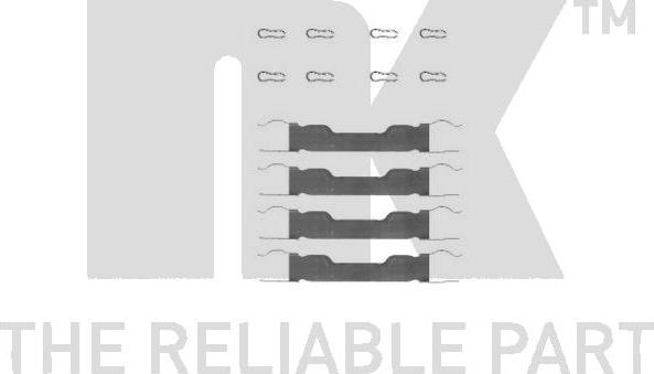 NK 7923909 - Set accesorii, placute frana aaoparts.ro