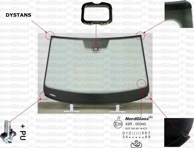 NordGlass 4044609 - Parbriz aaoparts.ro